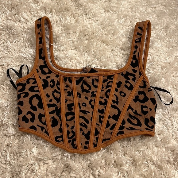 SHEIN Tops - Cheetah Crop Top